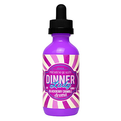 Dinner Lady e-Liquid Blackberry Crumble, Shake-and-Vape für Ihre e-Zigarette, 0.0 mg Nikotin, 50 ml
