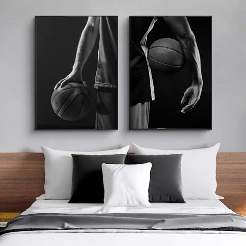 Affiches sur toile de baskets style noir et blanc triptyque 60x80cm