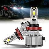 QYMOTO H11 ATV Light Bulbs Compatible with Can Am Outlander 850 1000 650,Can Am Defender Fog Light,12000LM 6500K Cool White,2-Pack