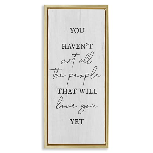 Stupell Industries People Who Will Love You Framed Floater Canvas