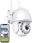 Outdoor Security Camera, Wireless WiFi Home Security Camera System, Two Way Talk, Spotlight, PTZ, Motion Detection Alert, Auto Tracking, Color Night Vision, Waterproof Video Surveillance IP Camera