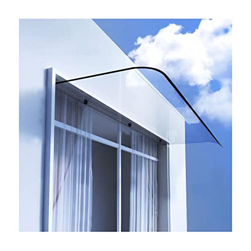 Auvent de porche résistant aux chocs et UV marquise de protection transparente 40x330cm