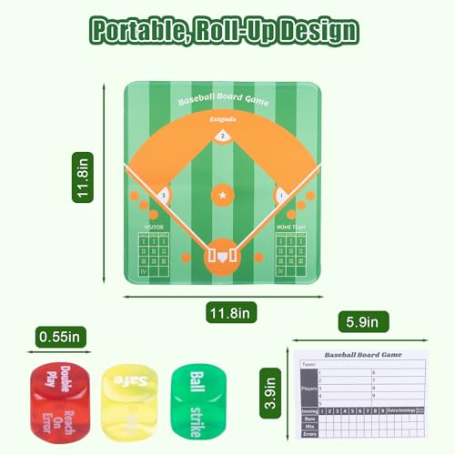 Juego de mesa de béisbol para 2-6 jugadores miniatura 2