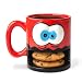BigMouth Inc Crazy for Cookies Coffee Mug, Milk and Cookies Holder, Ceramic Cup for Coffee and Tea with Handle, Funny Novelty Cup