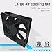 Computer PC Case Fan 120x120x25mm,High Speed Industrial Heavy Duty Cooling Fan with Double Ball Bearings, 2pin Connection, 3000 RPM for Cases, Gaming PC