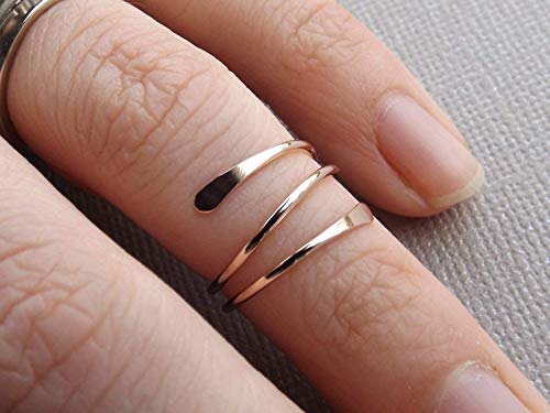 14k Gold or Rose Fill Knuckle Ring, Knuckle Rings,Mid Rings,Above knuckle ring, Toe Rings, Rings, Rose or Gold Fill Knuckle Ring â€¦