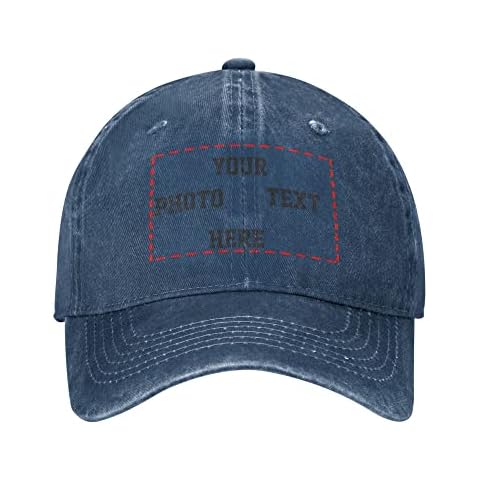 Custom Vintage Washed Denim Baseball Cap Cover