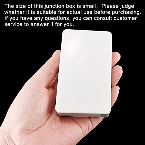 sourcing map 100 x 60 x 25mm(3,94 * 2,36 * 0,98Zoll)Elektronischer Kunststoff DIY Anschlusskasten Gehäuse Weiß