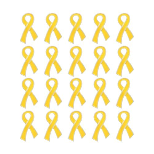Childhood Cancer Awareness Wholesale Pack/Bulk Pins - Gold Ribbon/Butterfly Pins for Childhood Cancer Awareness - Perfect for Support Groups, Events, Gift-Giving and Fundraising