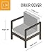 KHOMO GEAR - Patio Outdoor Furniture Chair Cover - Premium Heavy Duty - Grey