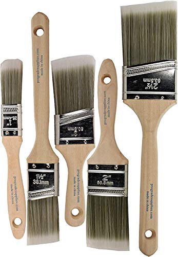 Pro Grade - Paint Brushes - 5 Ea - Paint Brush Set, Limited Edition