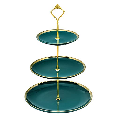 INONE 3 Tier Serving Tray, Tiered Serving Stand, Cupcake Stand Dessert Platter