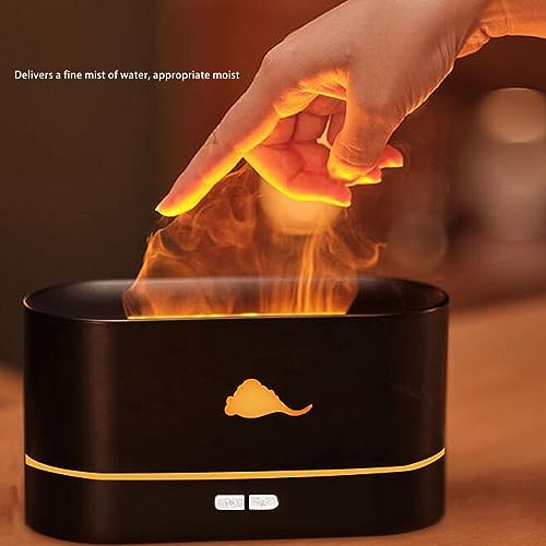Difusor aromático eléctrico Fockety diseño llama negro miniatura 2