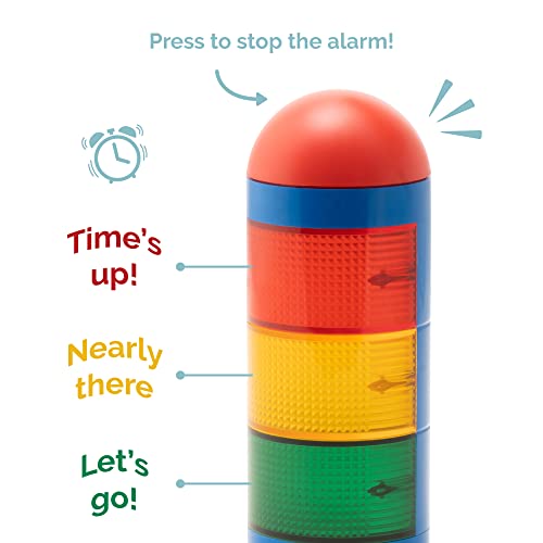 Kadams Visual Timer For Kids With Audio Alarm - Traffic Light Alarm For Kids, Teachers, Classroom, Home, Time Management Tool, 24Hr Countdown, Pause Function, Auto Timer - Blue #TOP1