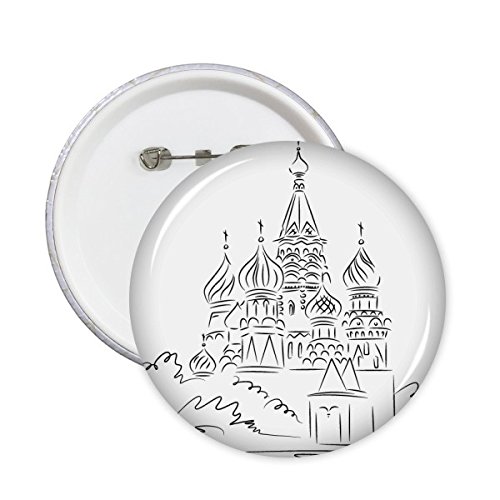 Épingle ronde croquis arche cathédrale lot 5 pièces XL
