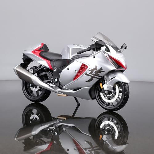 Modelo a escala 1/12 motocicleta Suzuki Hayabusa metal y plástico miniatura 6