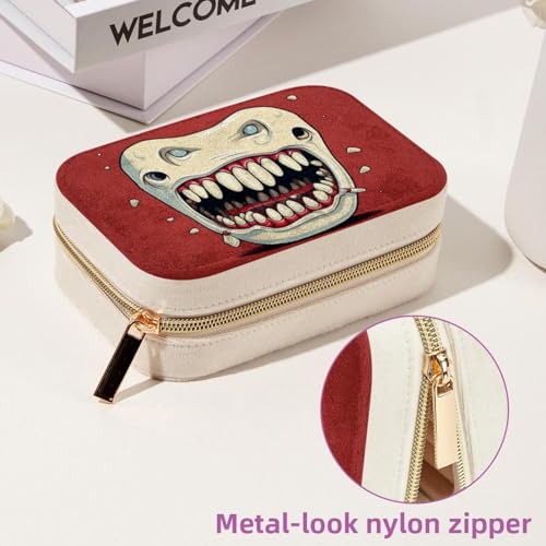 Organizador de viaje de terciopelo para llevar tus aretes y collares en la maleta de mano 7