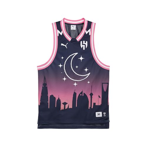 PUMA Men's Club World Cup Jersey, Al Hilal-Puma Navy-All Over Print, XX-Large