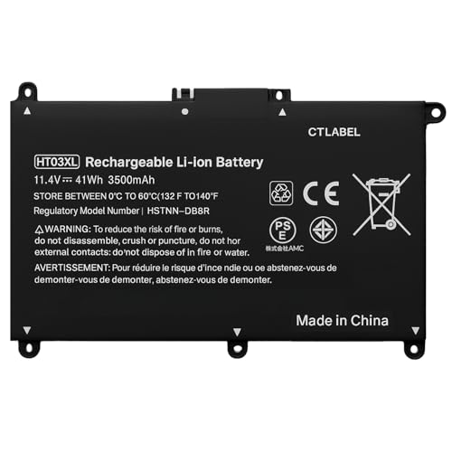 Amazon.co.jp: RakuBate Dell HT03XL 11.4V、3500mAH、41Wh 互換