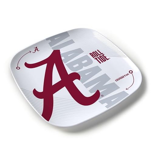 YouTheFan NCAA Alabama Crimson Tide Large Party Plate