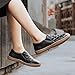 Svprsofi Women's Casual Loafers Slip On Breathable Fashion Sneakers Black,6 US