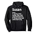 SUSAN Definition Personalized Name Funny Birthday Gift Idea Pullover Hoodie