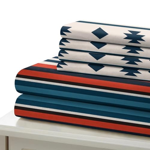 Housse de couette aztèque zippée anti-acarien lit single - 7