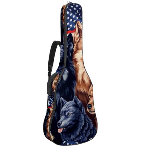 Sac de transport étanche guitare acoustique 101,6 cm avec housse rembourrée et grand compartiment