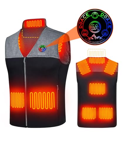 DOACE Heated Vest for Men & Women, Smart heated Jacket, Battery Not Included
