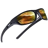 Duduma Tr8116 Polarized Sports Sunglasses for Baseball Cycling Fishing Golf Superlight Frame(Black...