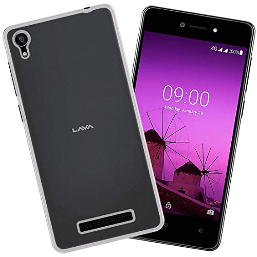 Image of COVERBLACK Rubber Back Cover for Vivo Lava Z 60 (1 GB RAM) - Transparent