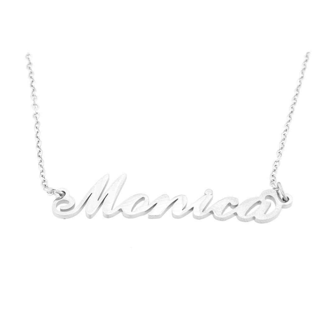 Flowers Collana Vari Nomi in Acciaio lucidissimo. Girocollo Collana con Nome Donna per Essere Sempre al Top. Scegli Il Tuo per Un Ottima Idea Regalo