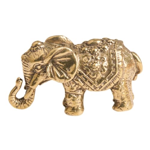 Sculture di animali: l'ornamento è dotato di un fondo piatto, non facile da rovesciare sulla scrivania, statua di elefante portafortuna e ricca