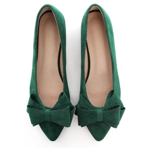 Image of TN TANGNEST Women Fashion Bowknot Flats Comfort Pointed Toe Dress Shoes
