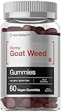 Horbäach Horny Goat Weed for Men and Women | 60 Gummies | Mixed Fruit Flavor | Includes Maca | Vegan, Non-GMO, and Gluten Free Formula