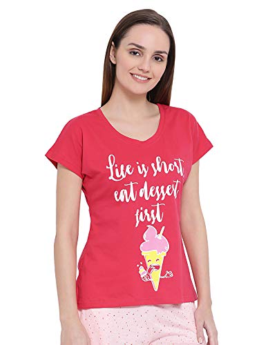 Image of Clovia Women's Regular Fit T-Shirt