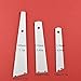 Acoeitl 3Pcs White Plastic Glue Spreader Smear Plate Scraper Sticks Brushes Durable Flexible Easy to Clean Glue Applicator Spatula Kit Gap Filling Tool for Woodworking Leather Adhesive Projects,3Size