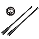 2 Stück Original Dual Band 136–174/400–520 MHz U/V SMA-Buchse-Antenne für Baofeng UV-5R 5RE Plus 5RA 5RB 5RC 5RD (schwarz)