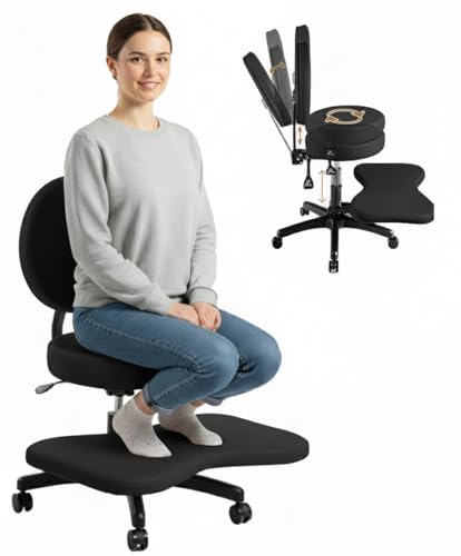 BUBHA Ergonomic Criss Cross Chair, Meditation Chair with Reclining Backrest