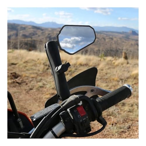 Espejo retrovisor de moto de 10mm plegable para evitar roturas por caídas en motos de cross 5