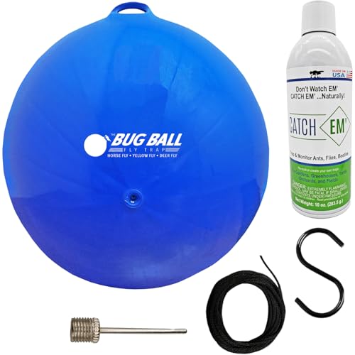 Bug Ball Deer Fly Ball Deluxe Complete Kit - Biting Fly and Insect Trap Pack of 3
