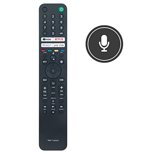 RMF-TX520U Voice Search Remote Control fit for Sony Smart TV KD-43X80J KD-43X85J KD-50X80J KD-50X85J KD-55X79J KD-55X80CJ KD-55X80J KD-55X85J KD-65X79J KD-65X80CJ KD-65X80J KD-65X85J KD-75X79J