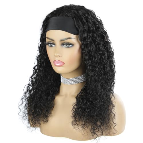 13x6 Head Band Wigs with Secure Straps,180% Density Wavy Wig