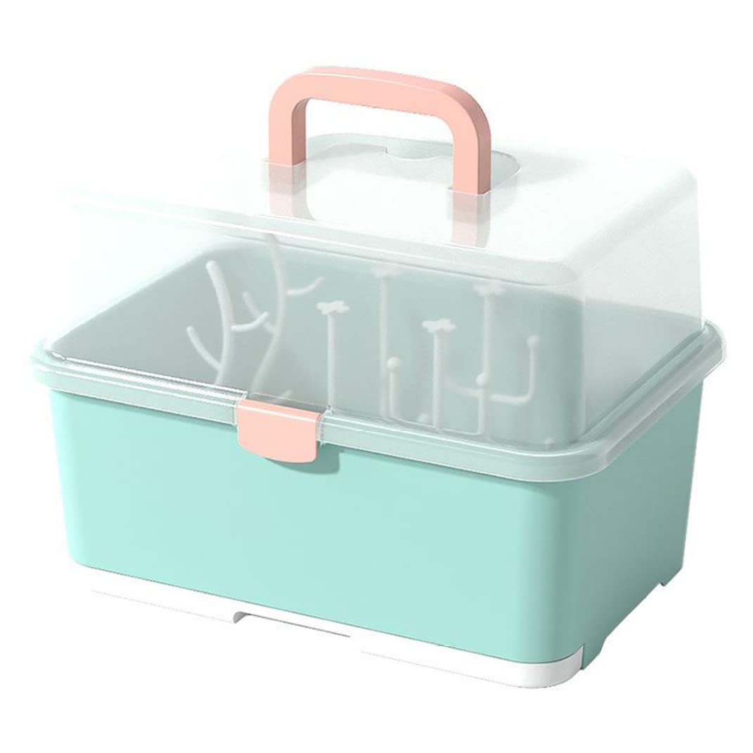 Buy NOPEILVI Baby Bottle Drying Rack Box,Portable Large Nursing Bottle