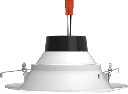 Miniatura 4 de Juno 6 pulgadas 2700K LED blanco suave 1000 lúmenes Retrofit Downlight Baffle Trim Module, Blanco