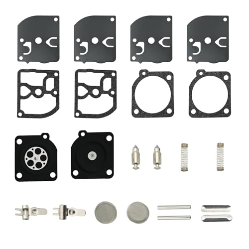 Anxingo RB-39 Carburetor Rebuild Kit Replacement for McCulloch 32cc 35cc 38cc, Eager Beaver 2010 2014 2016 2116 2118 2316 3210, Zama C1Q-H14 C1Q-H19 C1Q-H27 C1Q-H32 C1Q- M27 C1Q-M28 C1Q-M33 C1Q-M36
