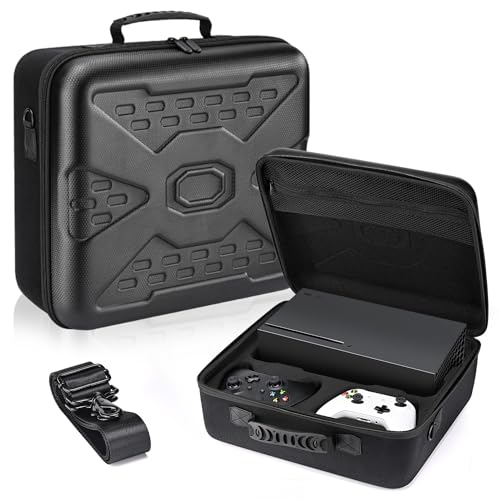 Keten X-box Series X Carrying Case with Hard Shell, Protective Travel bag for X-box Series X Console, Controllers, Cables and Other Accessories, Shockproof, Waterproof and Scratchproof