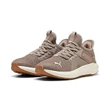 Puma Damen SOFTRIDE ENZO 5 Slip TECH WNS Straßenlaufschuh, Mausgrau-warmes Weiß-Roségold-Gummi, 39 EU