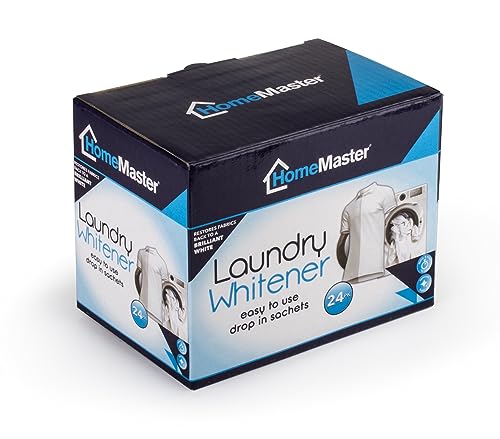 Home Master Laundry Whitener – Restores Brightness & Keeps Whites White Longer (24 x 40g Sachets)