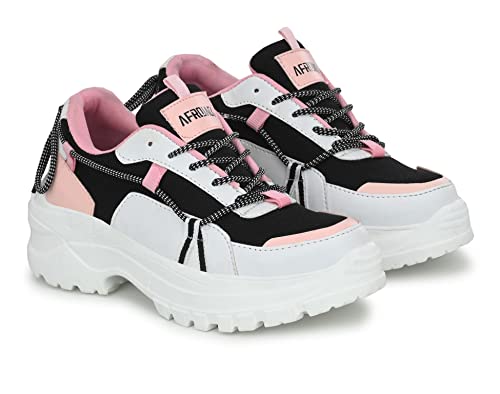 Image of AFROJACK Womens Casual Shoes | Sneakers | Lace up| Lightweight Shoes w402